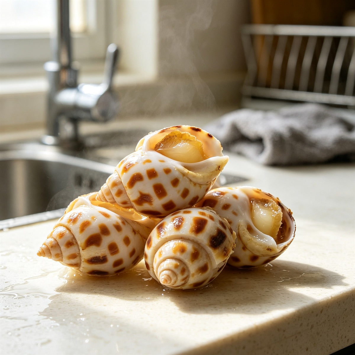 Fresh Whole Spotted Sea Snails