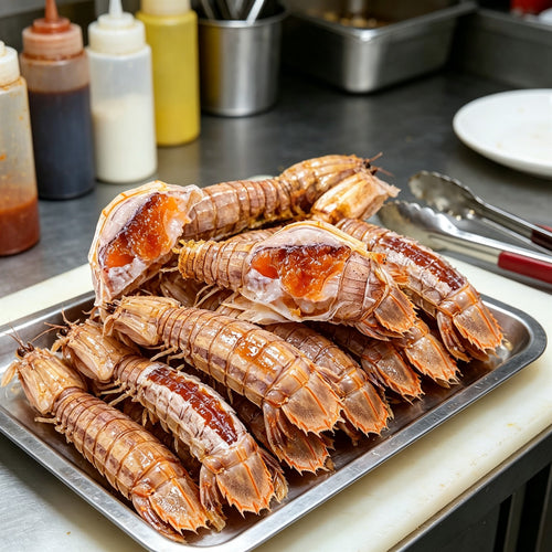 Fresh Split Open Mantis Shrimp