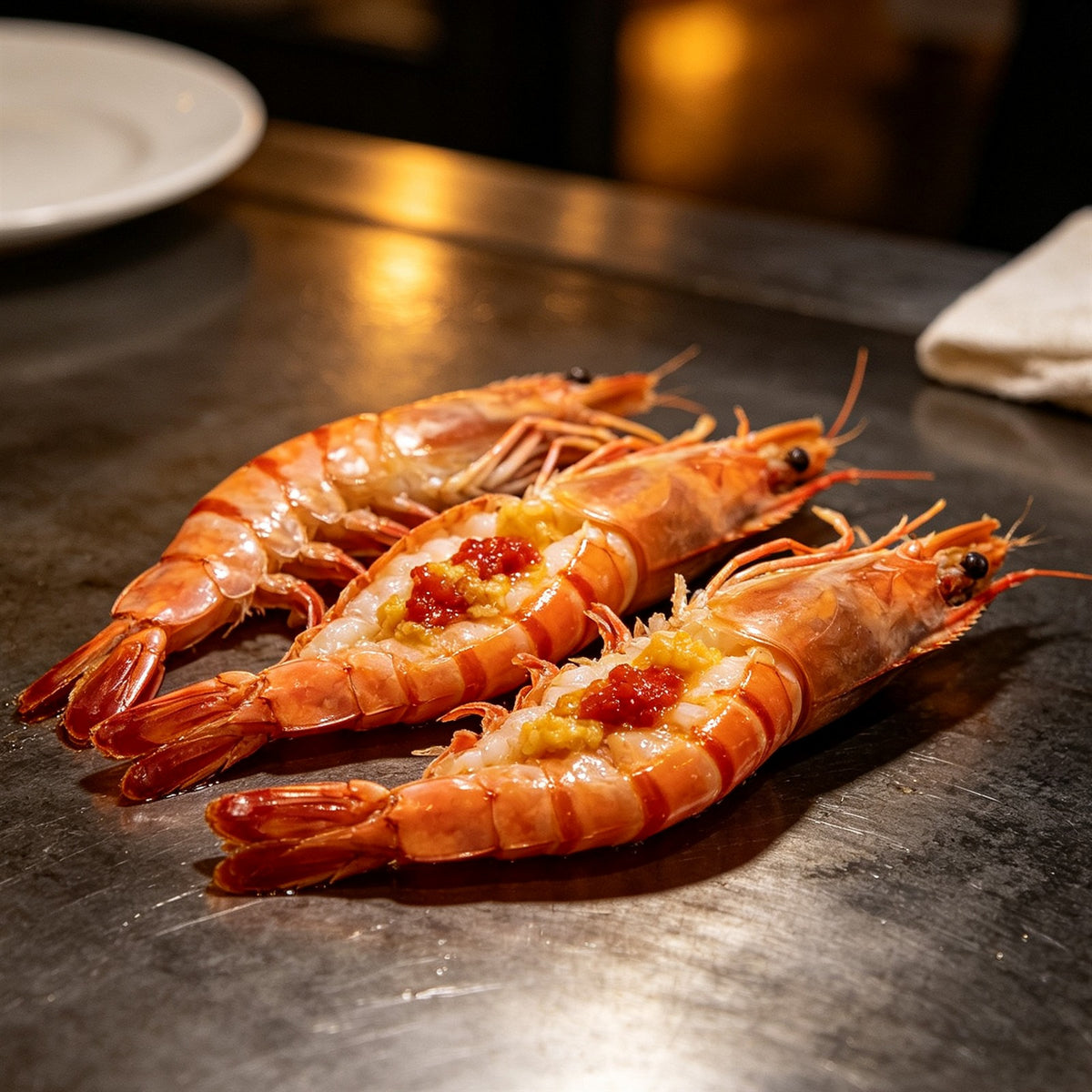 Fresh Split Open Mantis Shrimp